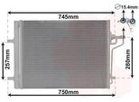 Van Wezel 18005488 - Oe 1693590 Condensatore Aria Condizionata Con Essiccatore Per C-Max, Focus Iii, Grand C-Max