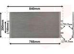 Van Wezel 18005407 - Condensatore Aria Condizionata Oe 1371571 Per Transit, Transit Tourneo