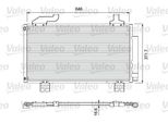 Valeo 814417 - Condensatore Aria Condizionata Oe 80110TL2A01 Con Essiccatore Per Accord Viii