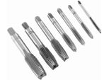 Set Di 7 Utensili Filettatori Metrici In Acciaio M3, M4, M5, M6, M8, M10, M12