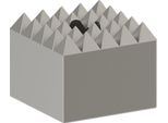 Pro Sds Max-4C Piastra In Acciaio Per Tappi, 60 X 60 Mm