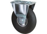 Ruota Pneumatica D.260Mm Trgf.130Kg Ruota Fissa Con Piastra Profilo Scanalato Bs Rollen