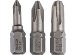 Set Di 3 Bit Per Cacciaviti Extra Duri (Ph) PH1, PH2, PH3, 25 Mm