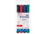 Edding 380 Pennarelli Per Lavagna A Fogli Mobili Assortiti (Set Di 4)
