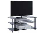 Mobili Tv Netasa Vetro Nero A. 45 X L. 95 X P. 40 Cm