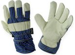 Guanti Invernali Kixx Taglia 10 Robusti E Caldi Per Il Giardinaggio, Fodera In Thinsulate, Blu/Beige
