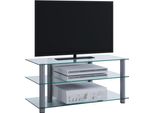 Mobili Tv Netasa Vetro Trasparente A. 45 X L. 95 X P. 40 Cm