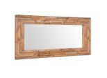Vidaxl Specchio Decorativo In Teak 120 X 60 Cm Rettangolare
