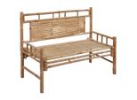 Vidaxl Panca Da Giardino Con Cuscino In Bambù Da 120 Cm