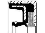 Paraolio Differenziale Corteco 19033621B Assale Motore Acm (Gomma Poliacrilica)