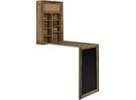 [Scrivania Pieghevole Scrivania A Muro Pieghevole Con Lavagna E Bacheca Colori Del Legno