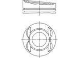 Mahle 028 03 12 Pistone Per Vw Golf Iv Hatchback (1J1) Golf V Hatchback (1K1) Transporter V Bus (7HB, 7HJ, 7EB, 7EJ, 7EF, 7EG, 7HF, 7EC) Multivan V