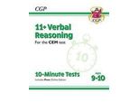 11+ Cem 10-Minute Tests: Ragionamento Verbale - Età 9-10 (Con Edizione Online)