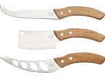 Coltello Da Formaggio, Set Da 3 Pezzi, Acciaio Inox, Legno D'acacia - Artesà