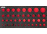 Inserto In Schiuma Morbida ∙ Vuoto ∙ V7520-L ∙ L X L X A: 393 Mm X 188 Mm X 35 Mm