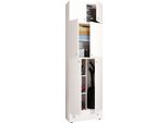 Armadietti Multiuso Lona Bianco A. 240 X L. 70 X P. 39 Cm