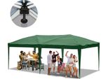 Bettizia Gazebo Pieghevole Gazebo E Tende Per Feste 3X6M, Tenda Da Giardino Per Terrazza Giardino Festa, Impermeabile Senza Lati Verde