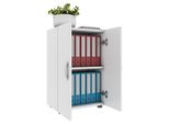 Armadio Ufficio Ulas Bianco A. 74 X L. 49 X P. 34 Cm