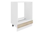 Mobili Da Cucina Arredamento E Forno Esilo Bianco / Sonoma Rovere A. 82 X L. 60 X P. 46 Cm