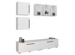 Mobili Tv Arila Bianco A. 200 X L. 190 X P. 40 Cm