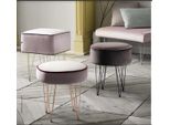 Sgabello Ottomano Relax Pouf Poggiapiedi Sgabello Rotondo Sgabello Imbottito Nuovo