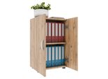 Armadio Ufficio Ulas Rovere Al Miele A. 74 X L. 49 X P. 34 Cm