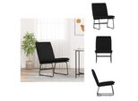 Vidaxl Sedia Lounge Nera 52X75X76 Cm In Tessuto - Poltrona