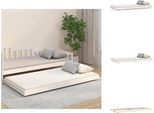 Vidaxl Letto In Legno Massiccio Bianco 90X200 Cm Pino - Letti E Strutture Letto
