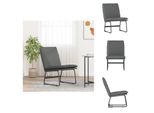 Vidaxl Sedia Lounge Grigio Scuro 52X75X76 Cm In Tessuto - Poltrona