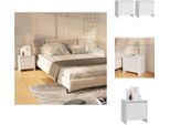 Vidaxl Comodini 2 Pz. Bianco 45X34X44,5 Cm Materiale A Base Di Legno - Comodini