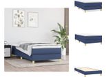 Vidaxl Letto Boxspring Blu 90X190 Cm In Tessuto - Letti E Strutture Letto