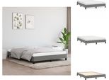 Vidaxl Struttura Letto Grigio Scuro 140X190 Cm In Tessuto - Letti E Strutture Letto