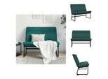 Vidaxl Panca Verde Scuro 100X75X76 Cm In Tessuto - Panche