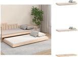 Vidaxl Letto In Legno Massiccio 75X190 Cm Pino - Letti E Strutture Letto