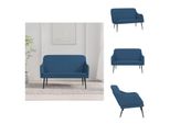 Vidaxl Panca Blu 110X76X80 Cm In Tessuto - Panche