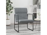 The Living Store Sedia Lounge Grigio Chiaro 55X64X80 Cm Tessuto