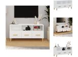 Mobile Tv Vidaxl Bianco 102X36X50 Cm In Legno - Mobili Tv