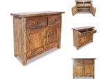 Vidaxl Credenza In Alluminio Massiccio 75 X 30 X 65 Cm - Credenze
