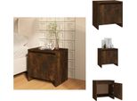 Vidaxl Comodino Rovere Fumé 45X34X44,5 Cm Materiale A Base Di Legno - Comodini