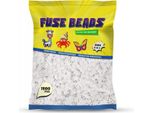 Perline Benny Beads Da Stirare 1500 Pezzi, Formato Midi 5Mm, Forniture Artigianali Creative Fai Da Te Perline Di Fusione (Bianco)