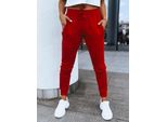 Dstreet Pantalone Da Donna In Felpa Rosso L