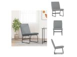 Vidaxl Sedia Lounge Grigio Chiaro 52X75X76 Cm Tessuto - Poltrona