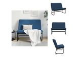 Vidaxl Panca Blu 100X75X76 Cm In Tessuto - Panche