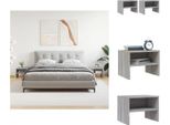 Vidaxl Comodini 2 Pz. Grigio Sonoma 40X30X30 Cm Materiale A Base Di Legno - Comodini