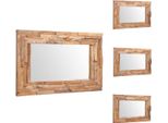 Vidaxl Specchio Decorativo In Teak 90 X 60 Cm Rettangolare - Specchio