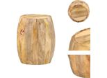 Vidaxl Sgabello Barrel In Legno Massiccio Di Mango - Sedie E Sgabelli Pieghevoli