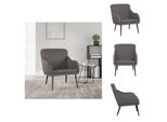 Vidaxl Poltrona Grigio 63X76X80 Cm In Pelle Finta - Poltrona