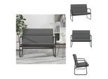 Vidaxl Panca Grigia 100X64X80 Cm In Pelle Finta - Panche