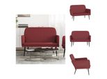 Vidaxl Panca Rosso Vino 107X80X81 Cm In Pelle Finta - Panche