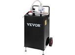 Vevor 30 Galloni, Serbatoio Di Stoccaggio Del Carburante Con Ruote, Serbatoio Portatile Con Pompa Di Trasferimento Manuale, Serbatoio Di Benzina-Diesel Per Auto, Tosaerba, Veicoli Fuoristrada, Imbarcazioni